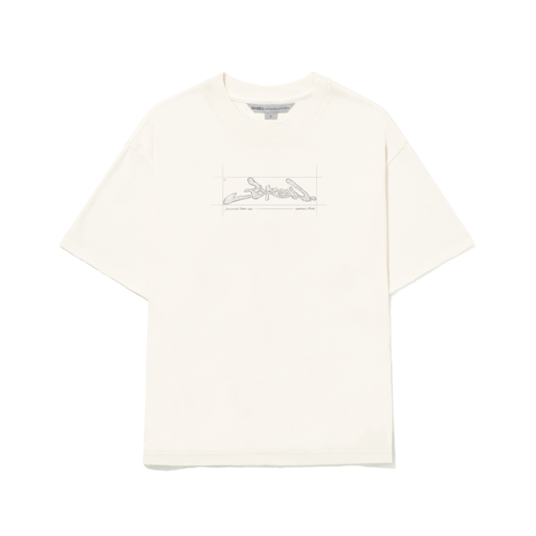 CAMISETA BARRA CREW CROQUI OFF WHITE