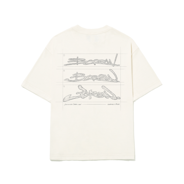CAMISETA BARRA CREW CROQUI OFF WHITE
