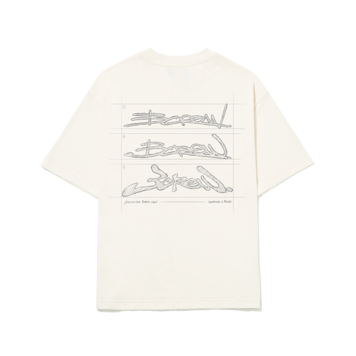 CAMISETA BARRA CREW CROQUI OFF WHITE