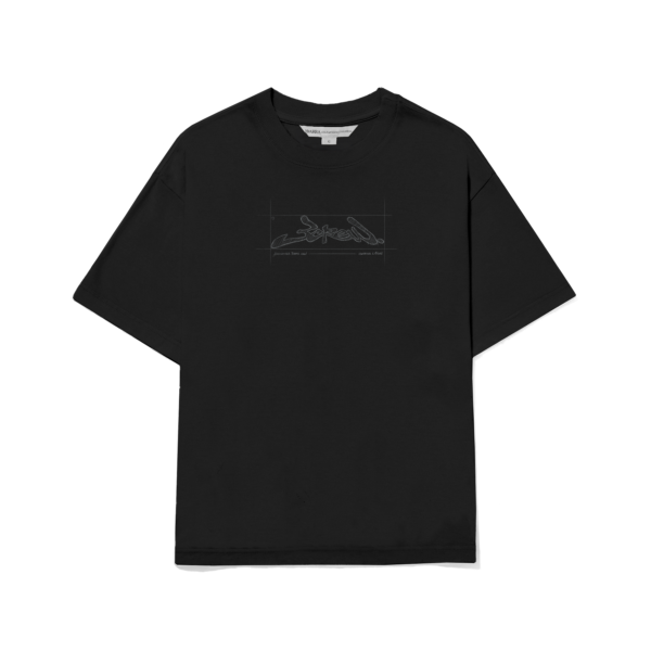 CAMISETA BARRA CREW CROQUI PRETA