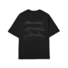 CAMISETA BARRA CREW CROQUI PRETA