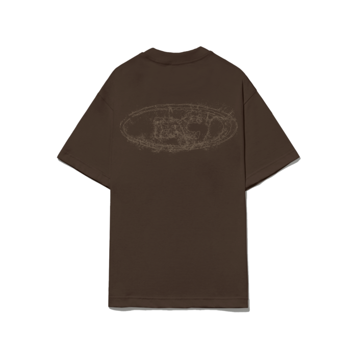 CAMISETA BARRA CREW GOODS LOGO REMIX MARROM