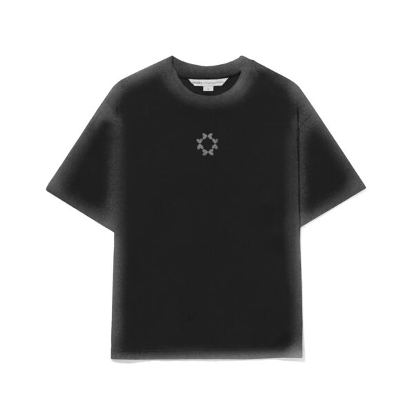 CAMISETA JATEADA “OCTA” PRETA CAMISETA BARRA CREW JATEADA OCTA PRETA