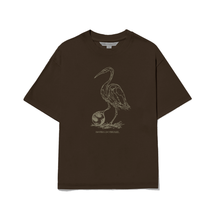 CAMISETA BARRA CREW NATIVA MARROM