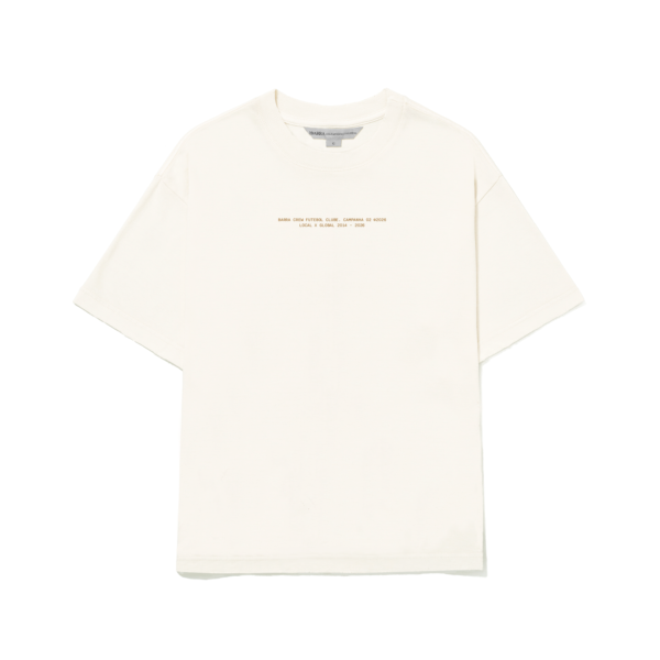 CAMISETA BARRA CREW VARZEA OFF WHITE