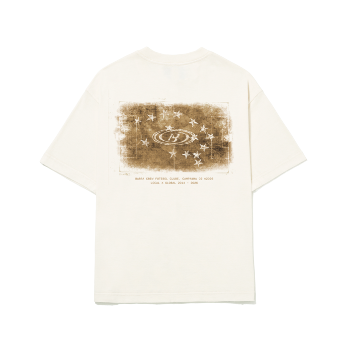 CAMISETA BARRA CREW VARZEA OFF WHITE