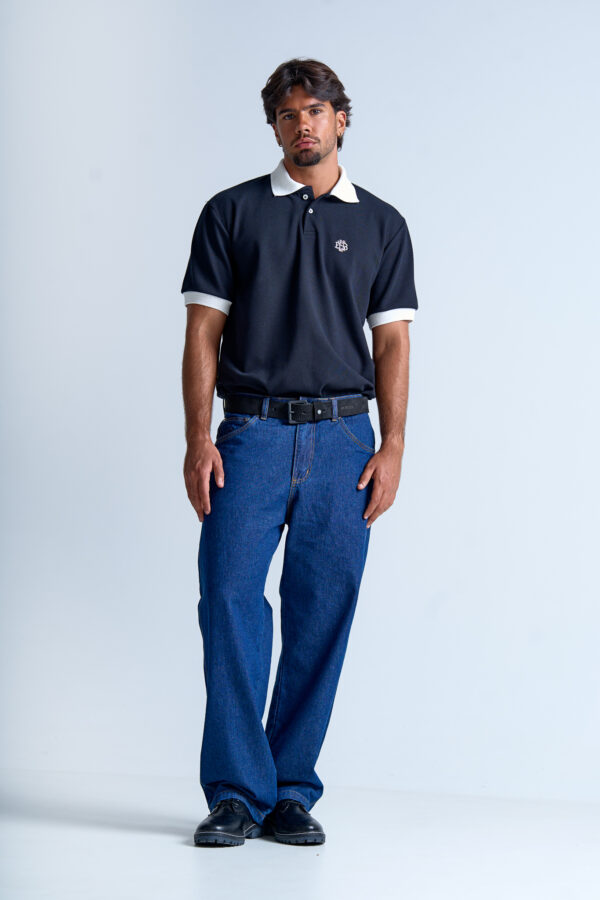 Capture One Catalog4871 CAMISETA SUBURB COMPANY POLO MONOGRAM PRETA