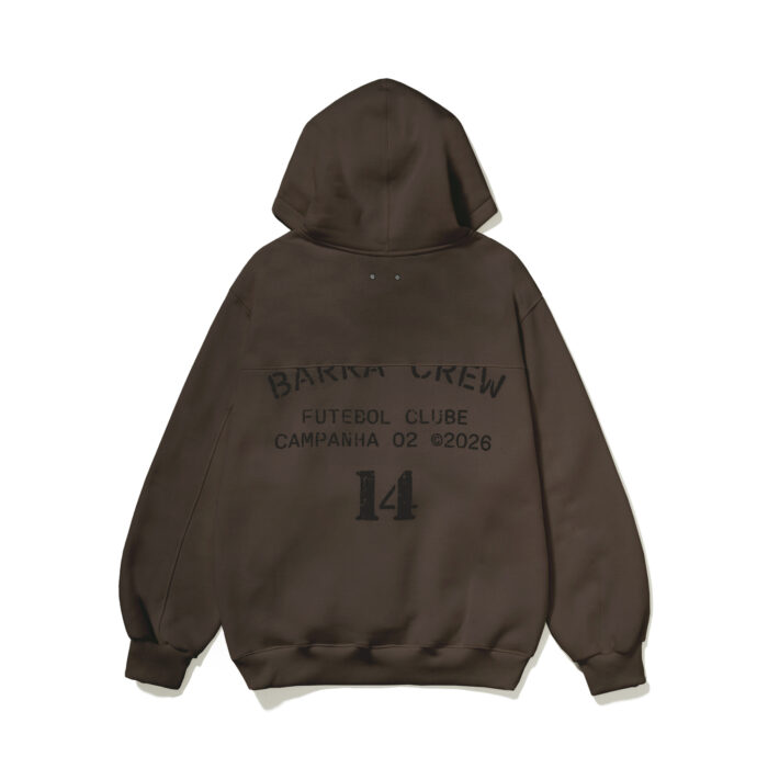 MOLETOM BARRA CREW BFC MARROM