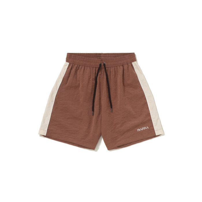 SHORT BARRA CREW ESPORTIVO CLASSICO MARROM