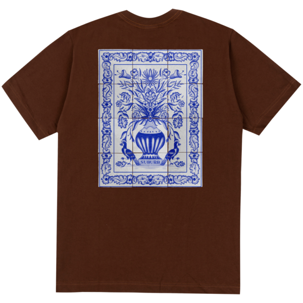 CAMISETA SUBURB COMPANY HAND PAINTED MARROM