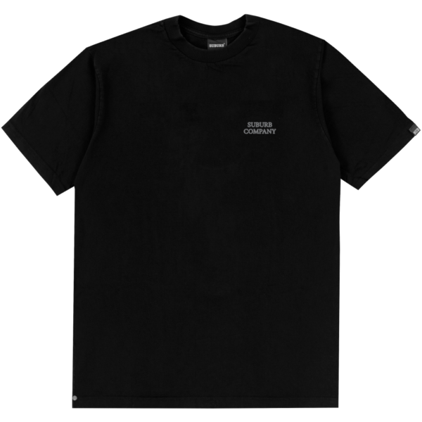 SUB S2 26 - 01020603 PRETO FRENTE CAMISETA SUBURB COMPANY ORGANIC PRETA
