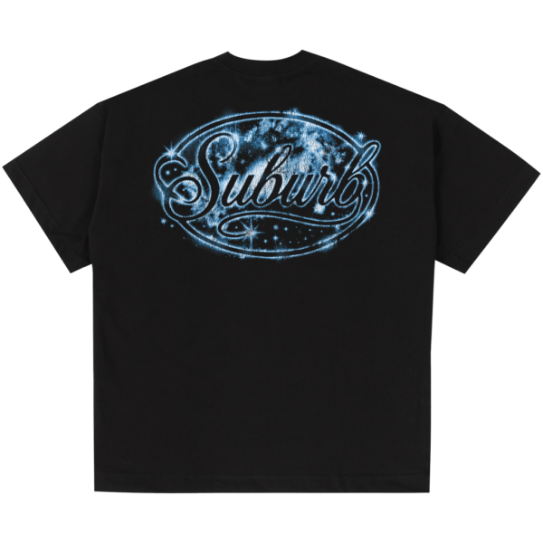 CAMISETA SUBURB COMPANY BOXY GALAXY PRETA