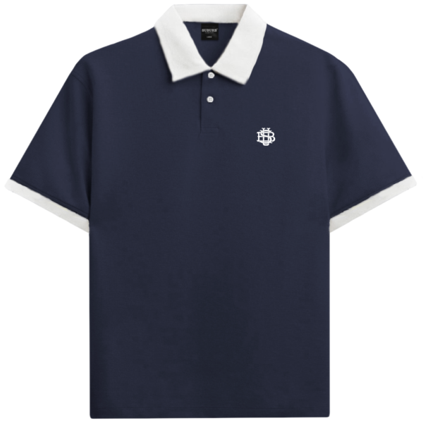 SUB S2 26 - 03015504 AZUL FRENTE CAMISETA SUBURB COMPANY POLO MONOGRAM MARINHO
