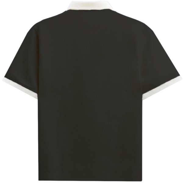 SUB S2 26 - 03015504 PRETO COSTAS CAMISETA SUBURB COMPANY POLO MONOGRAM PRETA