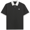 SUB S2 26 - 03015504 PRETO FRENTE CAMISETA SUBURB COMPANY POLO MONOGRAM PRETA