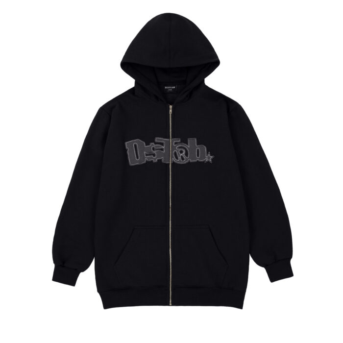 MOLETOM DISTURB ZIP DST®B PRETO