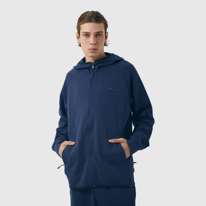 champion-163 JAQUETA MOLETOM CHAMPION ACTIVE SCRIPT LOGO MARINHO
