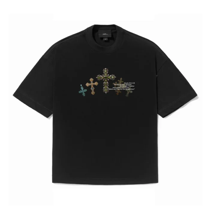 CAMISETA ELO EM COMUM OVER "AWAKE" PRETO