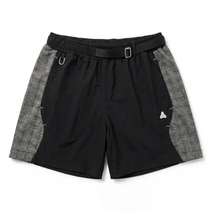 SHORT ELO EM COMUM "FLANNEL" PRETO