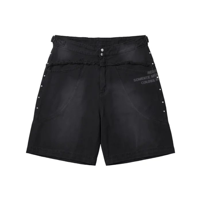 BERMUDA-CINZA-F SHORT SARJA ELO EM COMUM SURPLUS STENCIL