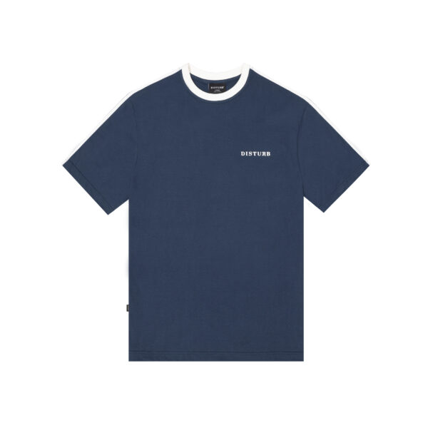 CAMISETA DISTURB LOGO SHOULDER LINE MARINHO