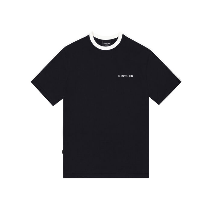 T-shirt Logo Shoulder Line Preta CAMISETA DISTURB LOGO SHOULDER LINE PRETA