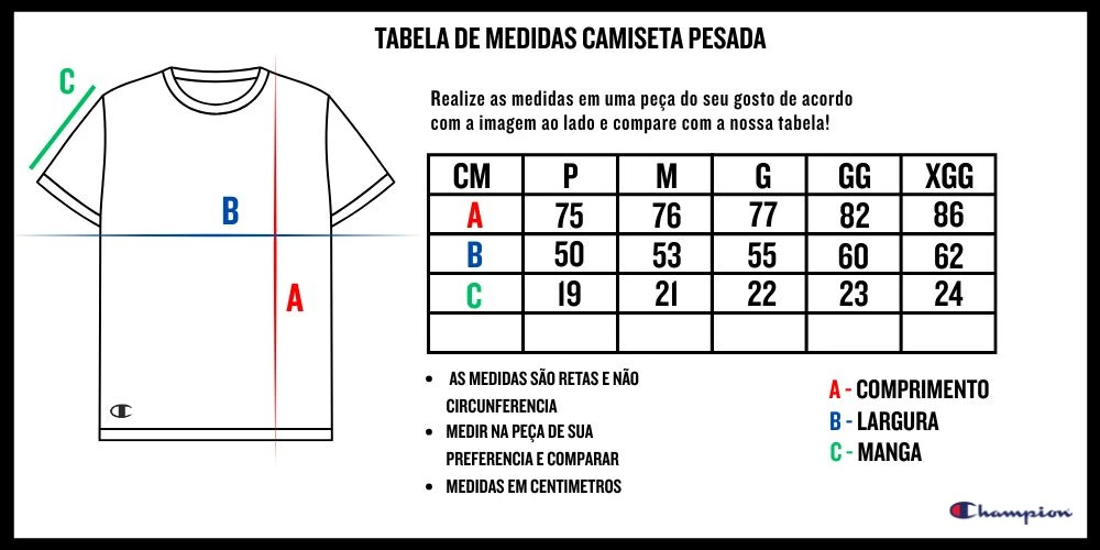 Tabela de Medidas