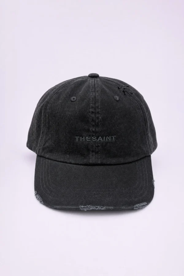 17.02.01.050.002-1 BONE THE SAINT DAD HAT DESTROYED PRETO
