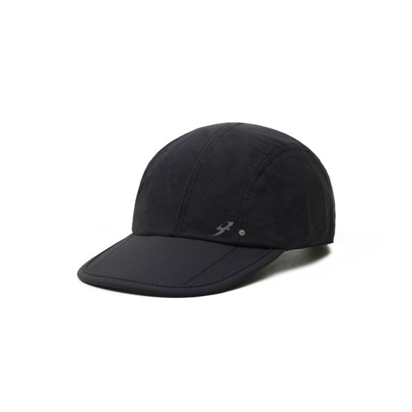 BONE FOUR PANEL B GARÇA PRETO FRENTE (1) BONE BARRA FOUR PANEL B GARCA PRETO