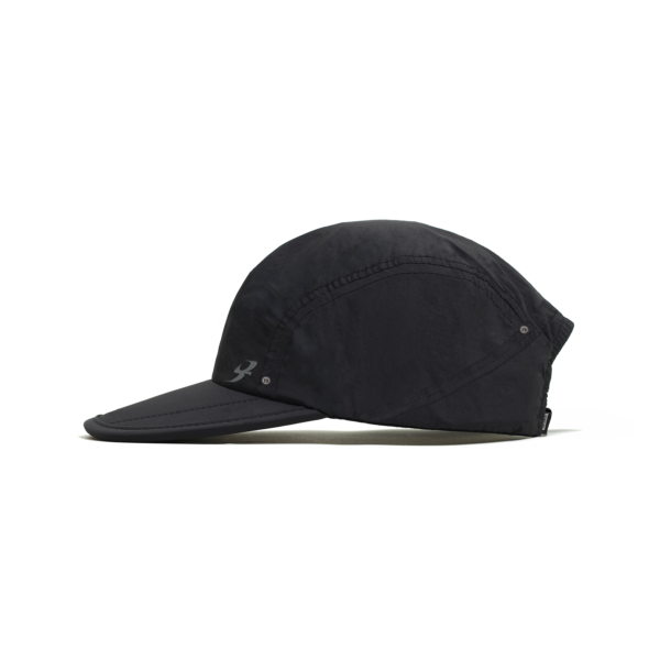 BONE FOUR PANEL B GARÇA PRETO LATERAL (1) BONE BARRA FOUR PANEL B GARCA PRETO