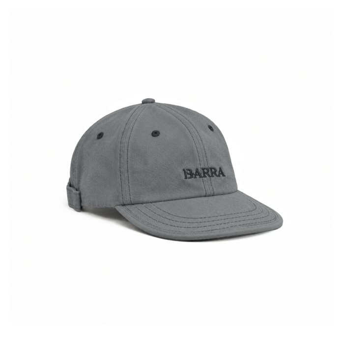 BONE SIX PANEL BARRA LOGO GRAFITE ESTONADO FRENTE BONE BARRA SIX PANEL BARRA LOGO GRAFITE ESTONADO