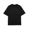 CAMISETA ATÊLIE ARTESANAL E INDUSTRIAL PRETA VERSO (1) CAMISETA BARRA TELIE ARTESANAL E INDUSTRIAL PRETA