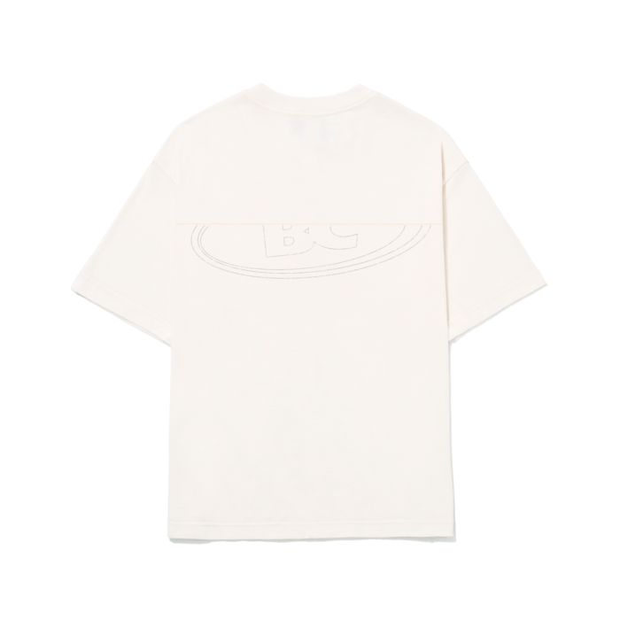CAMISETA RECORTADA GOODS LOGO OFF WHITE VERSO CAMISETA BARRA RECORTADA GOODS LOGO OFF-WHITE