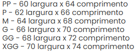 Tabela de Medidas