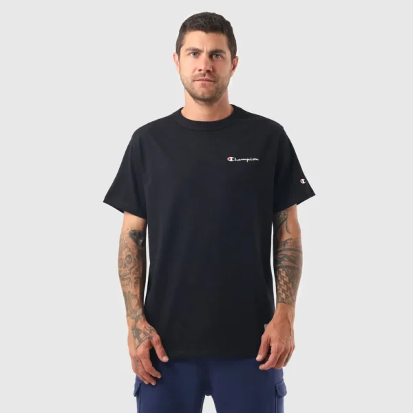 GT220B-Y06819-1-009 (1) CAMISETA CHAMPION LIFE MINI SCRIPT PRETO