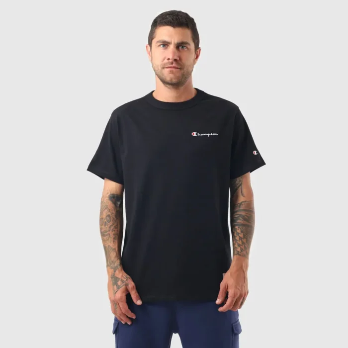 GT220B-Y06819-1-009 (1) CAMISETA CHAMPION LIFE MINI SCRIPT PRETO
