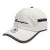 H91-6882-205_zoom1 BONÉ CHAMPION SIX PANEL NYLON ZIP SCRIPT OFF WHITE E VERDE