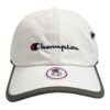 H91-6882-205_zoom2 BONÉ CHAMPION SIX PANEL NYLON ZIP SCRIPT OFF WHITE E VERDE