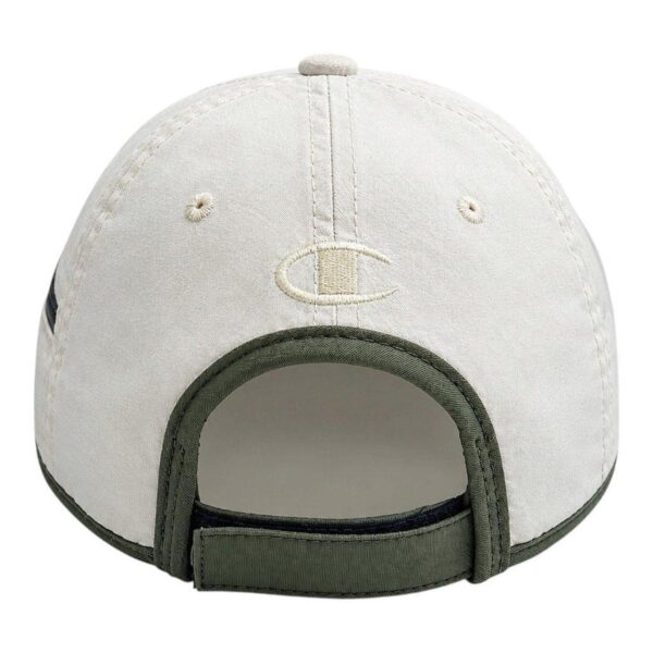 H91-6882-205_zoom3 BONÉ CHAMPION SIX PANEL NYLON ZIP SCRIPT OFF WHITE E VERDE