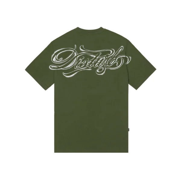T-shirt_Script_Stencil_Verde_Costas CAMISETA DISTURB SCRIPT STENCIL VERDE